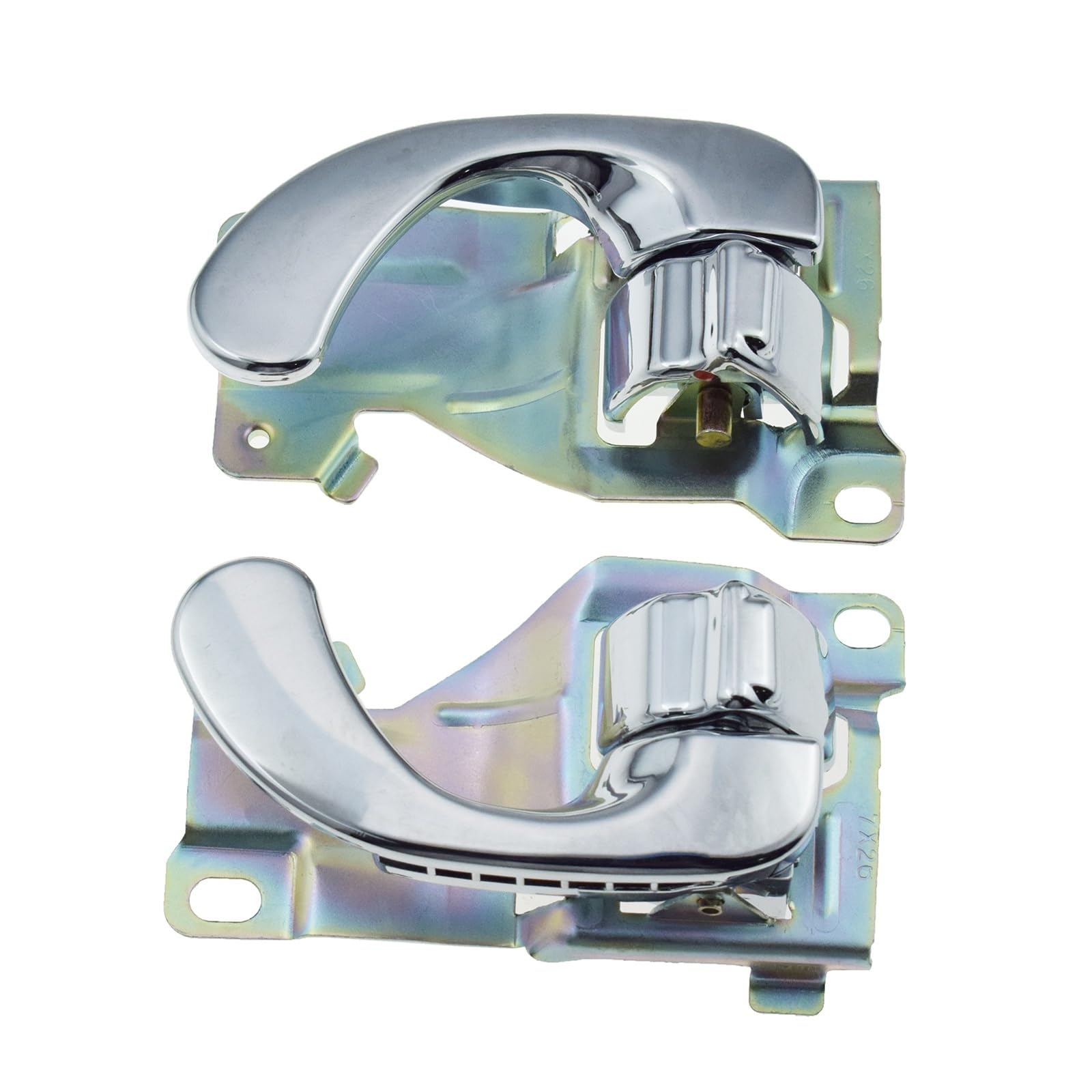 BYSKJZ Car Inner Door Handle for Delica for L400 1995-2005 for Galant 1999 2000 2001 2002 2003 Car Front Rear Left Right Chrome Interior Inner Door Handle(2Pcs)
