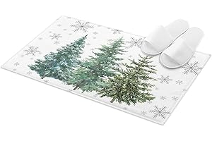 Christmas Tree Plush Rug - Your Winter Wonderland Bath Mat