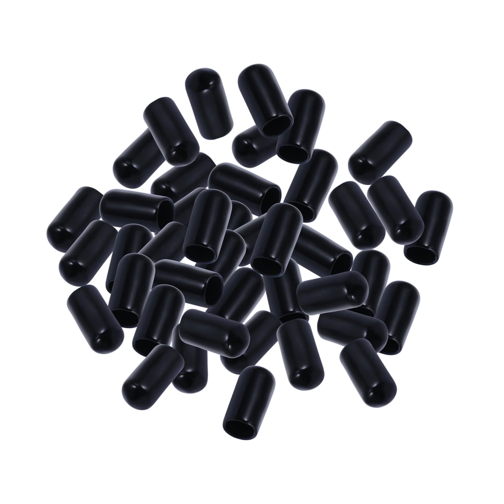 BRIGHTFUFU 100pcs Wine Pourer Dust Cap Stopper Dustproof Oil Pour Spot Caps Bottle Pourer Dust Cap Pourers Dispenser Spout Cap Wine Bottle Pourer Pour Spouts Caps Black Rubber