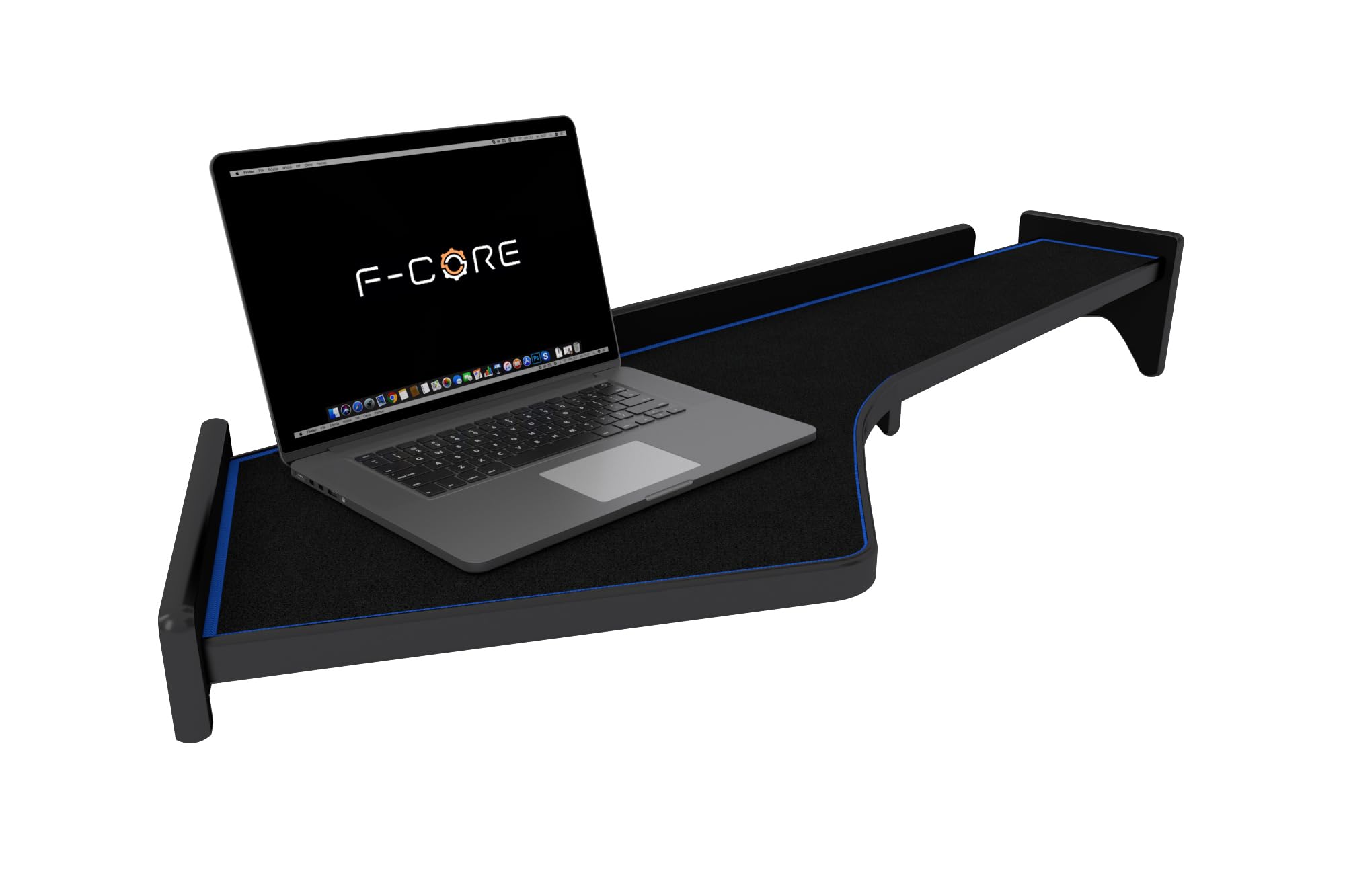 F-CORE Tablettes Tableau de Bord Camion compatibilité pour Ford F-Max 10.18- Double Bleu
