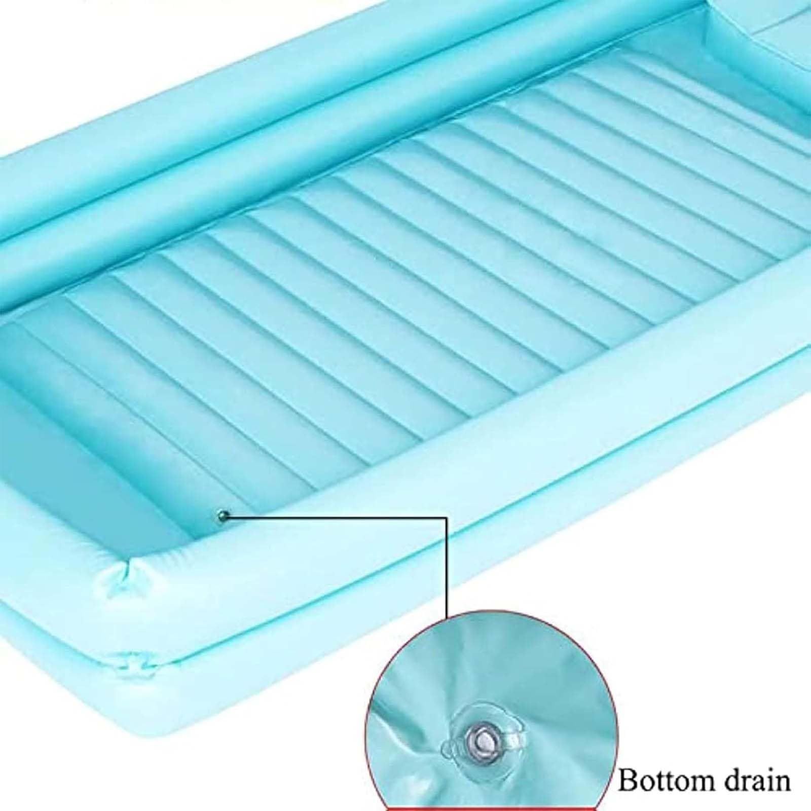 Vasca Da Bagno Gonfiabile Per Anziani E Disabili - Con Pompa Elettrica E Cuscino - 195x90 Cm - Foto 4