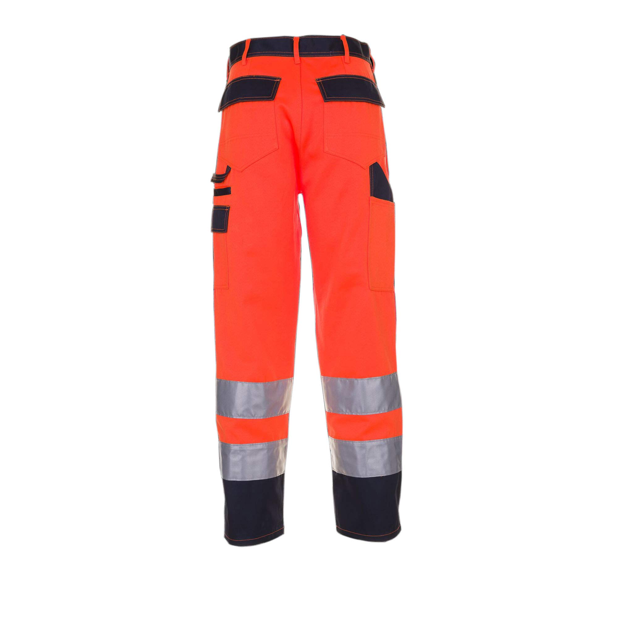 Planam 2016030 Warnschutz Bundhose, Orange/Marine, Größe 30