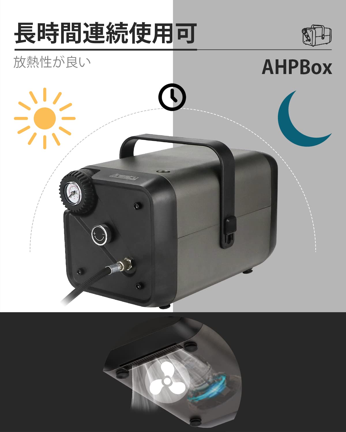 Amazon.co.jp: Anesty AHPBox 2in1 エアブラシ コンプレッサー 素早い 