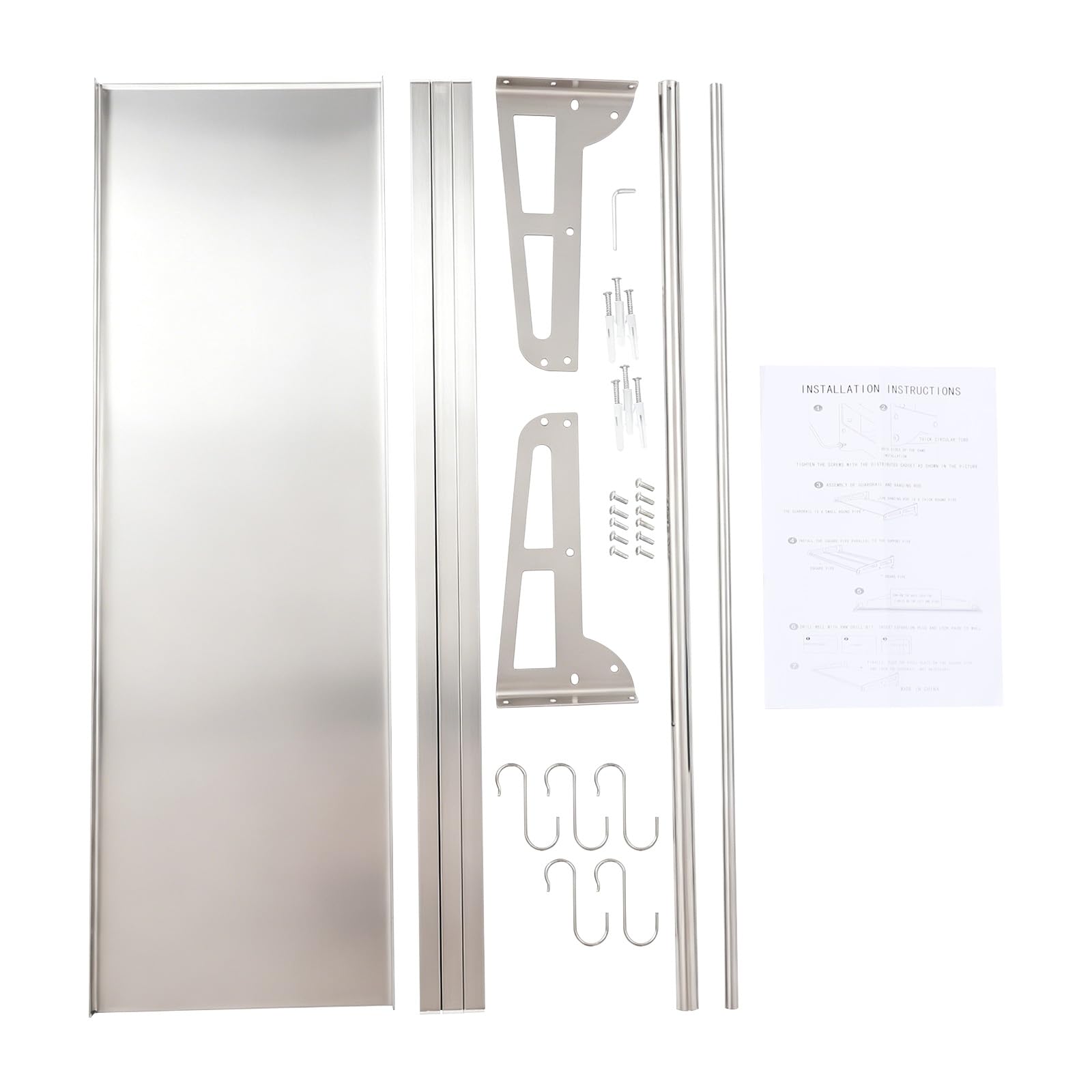 5 Haken Mikrowellen-Regalbretter Wandregal Metall Edelstahl Regal Wandboard Küche Wandregale Küchenregal Gewürzregal Küchenrollenhalter Wand Hängend Spice Rack Gewürzregale Gewürz Organize