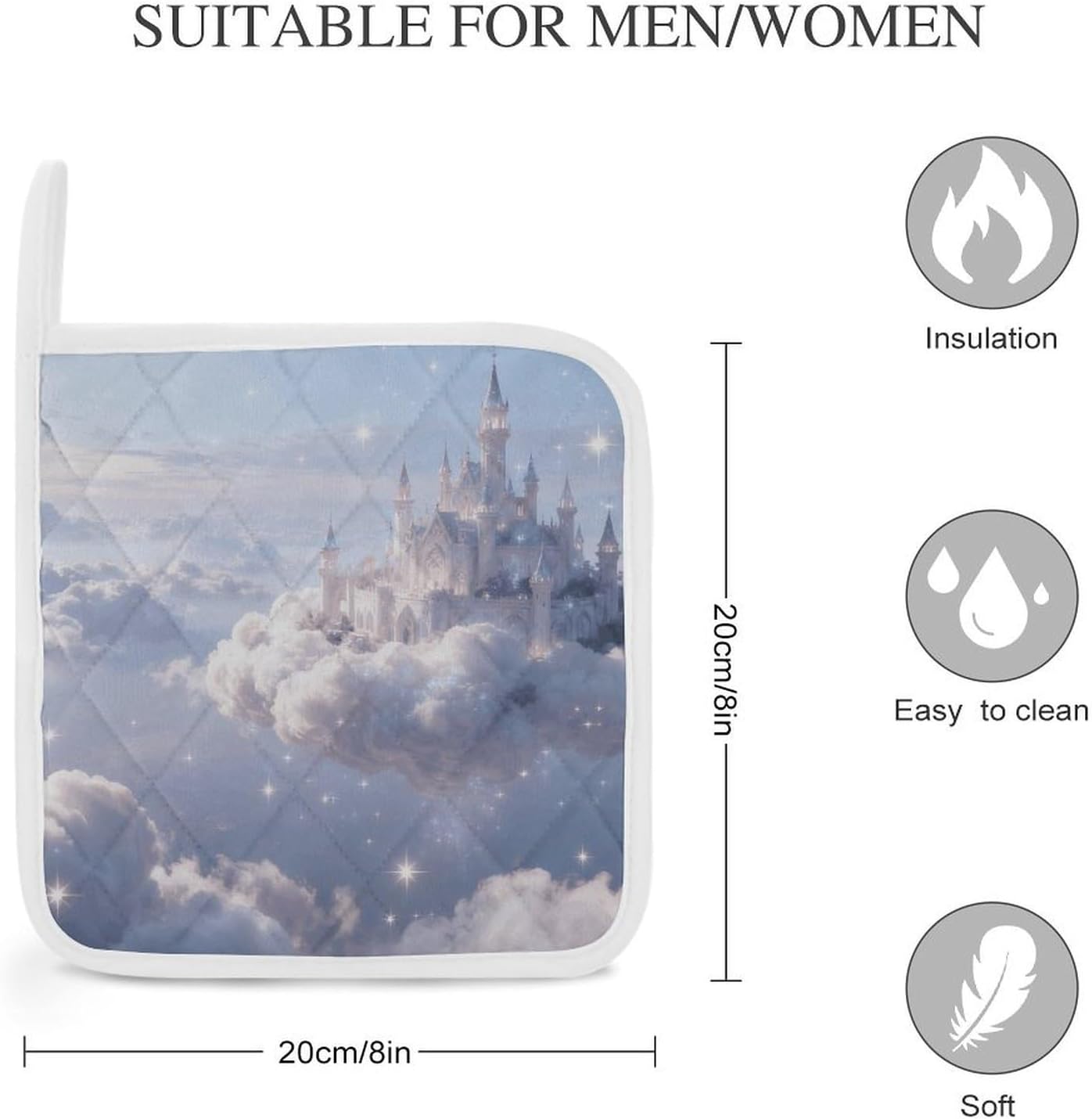 Lost in My Dreams Polyester Heat Resistant Pot Pad Non Slip Anti Scald Hot Dish Mat Reusable Table Protector for Kitchen Hot Pot Mat Wear Resistant Heat Proof Table Pad for Countertop Dining Room