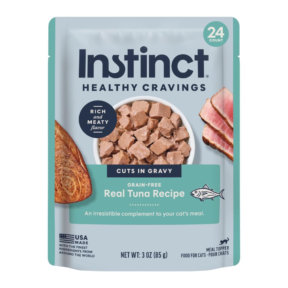 Nature's Variety Instinct Healthy Cravings Grain Free Natural Wet Cat Food Topper, 85 g, woreczki (opakowanie 24 szt.)