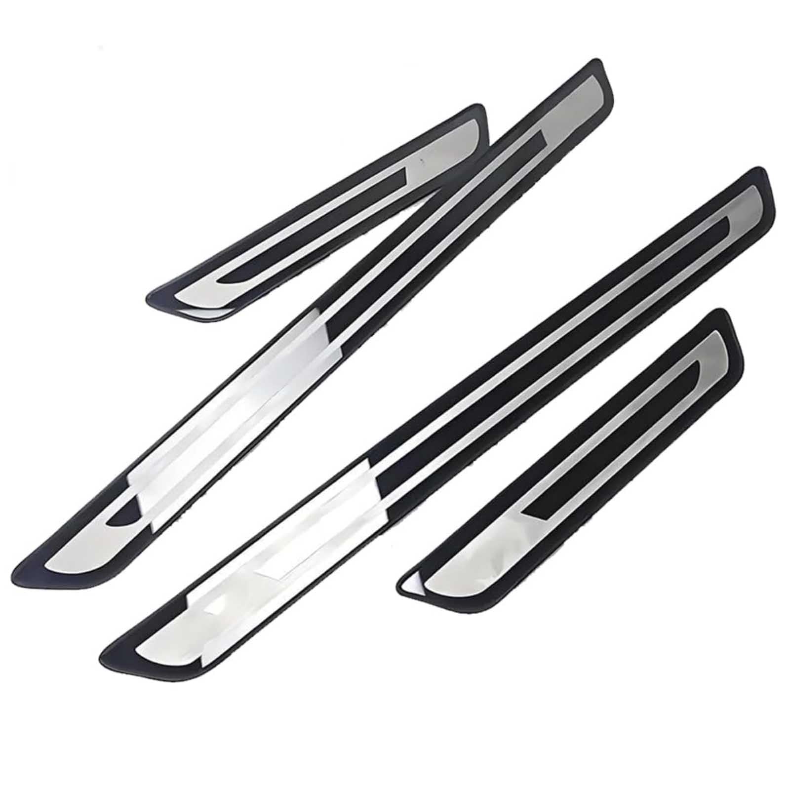 4 PCS Stainless Steel Car Door Sill Scuff Plates Strip Protector for Buick Park Avenue 2007-2012, Welcome Anti-Wear Scratch Protection Trim