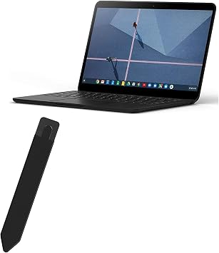 BoxWave Stylus Pouch Compatible with Google Pixelbook Go - Stylus PortaPouch, Pen Stylii Holder Carrier Portable Self-Adhesive - Jet Black