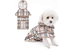 KOOLTAIL Dog Raincoat for Small Medium Dogs