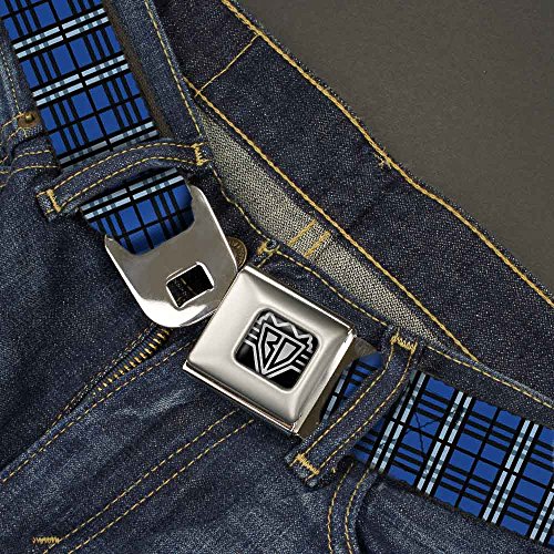Buckle-Down Men's Seatbelt Belt Plaid Regular, Multicolor, 1.5" Wide-24-38 Inches in Length2