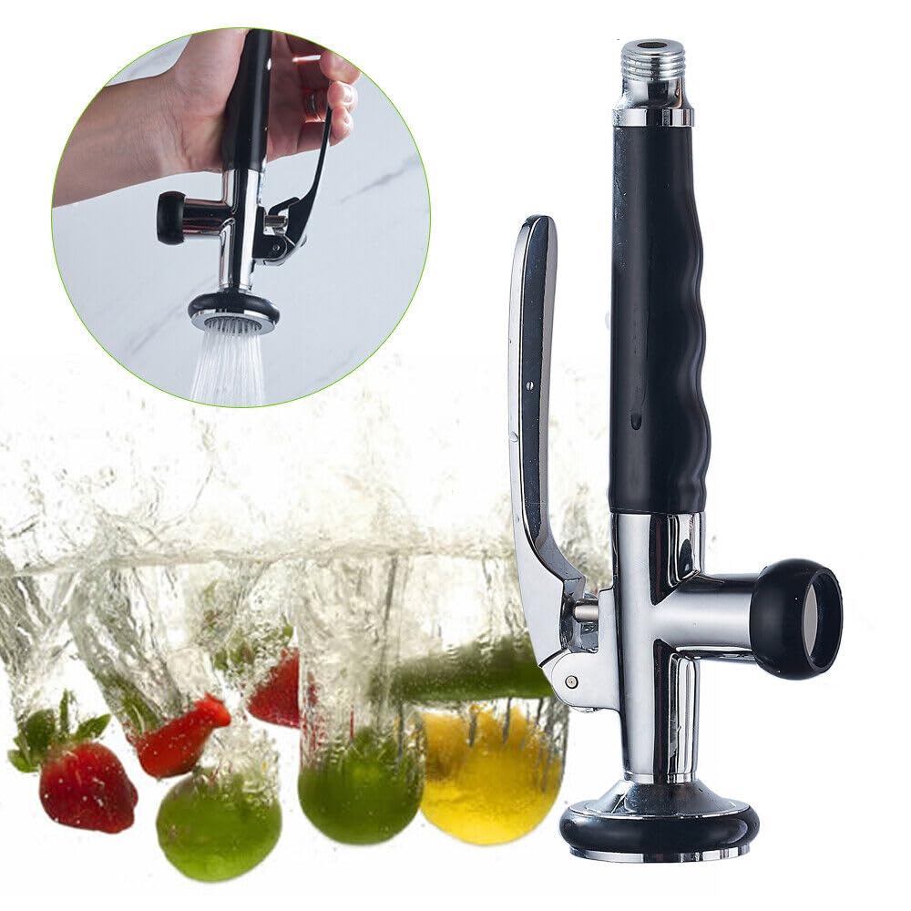 Profi Gastro - Alcachofa de ducha (1/2", acero inoxidable, repuesto para alcachofa de cocina, color negro)