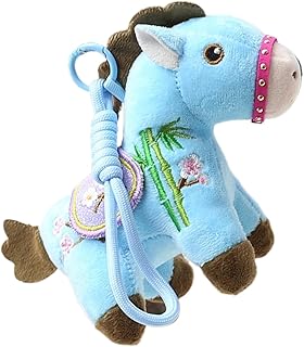 [Mendoule] キーチェーン チャーム | 手縫いの記念品 | 2026 クリエイティブ 馬 キーホルダー - 家族 友人 同僚 祭り 家 旅行 新年 寝室 リビングルーム 用