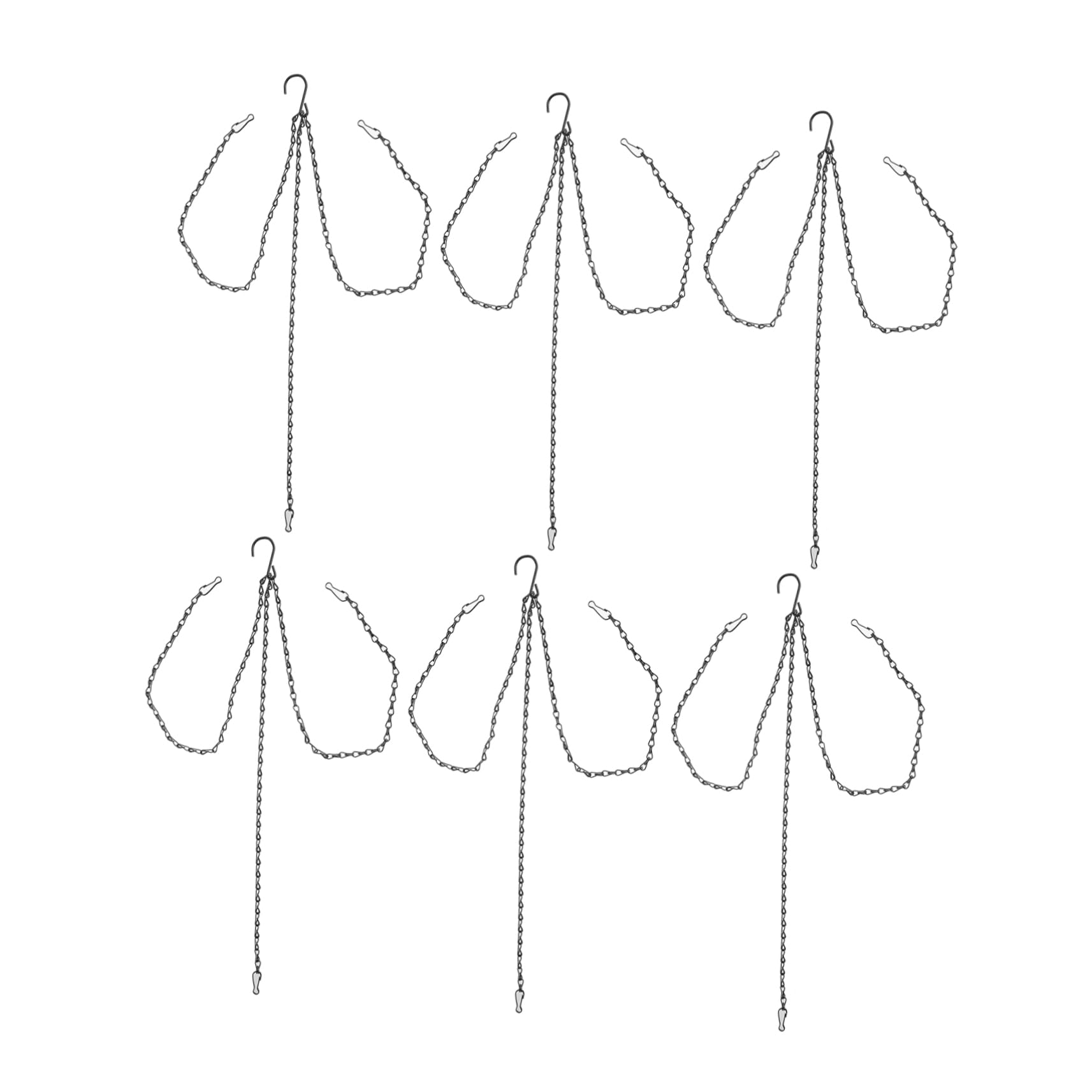 Levemolo 6pcs Heavy Duty Hanging Basket Chains for Flowerpots & Birdcages Multi Purpose Hanging Planter Chains for Indoor & Outdoor Use Durable Hanging Chains for Garden Decor