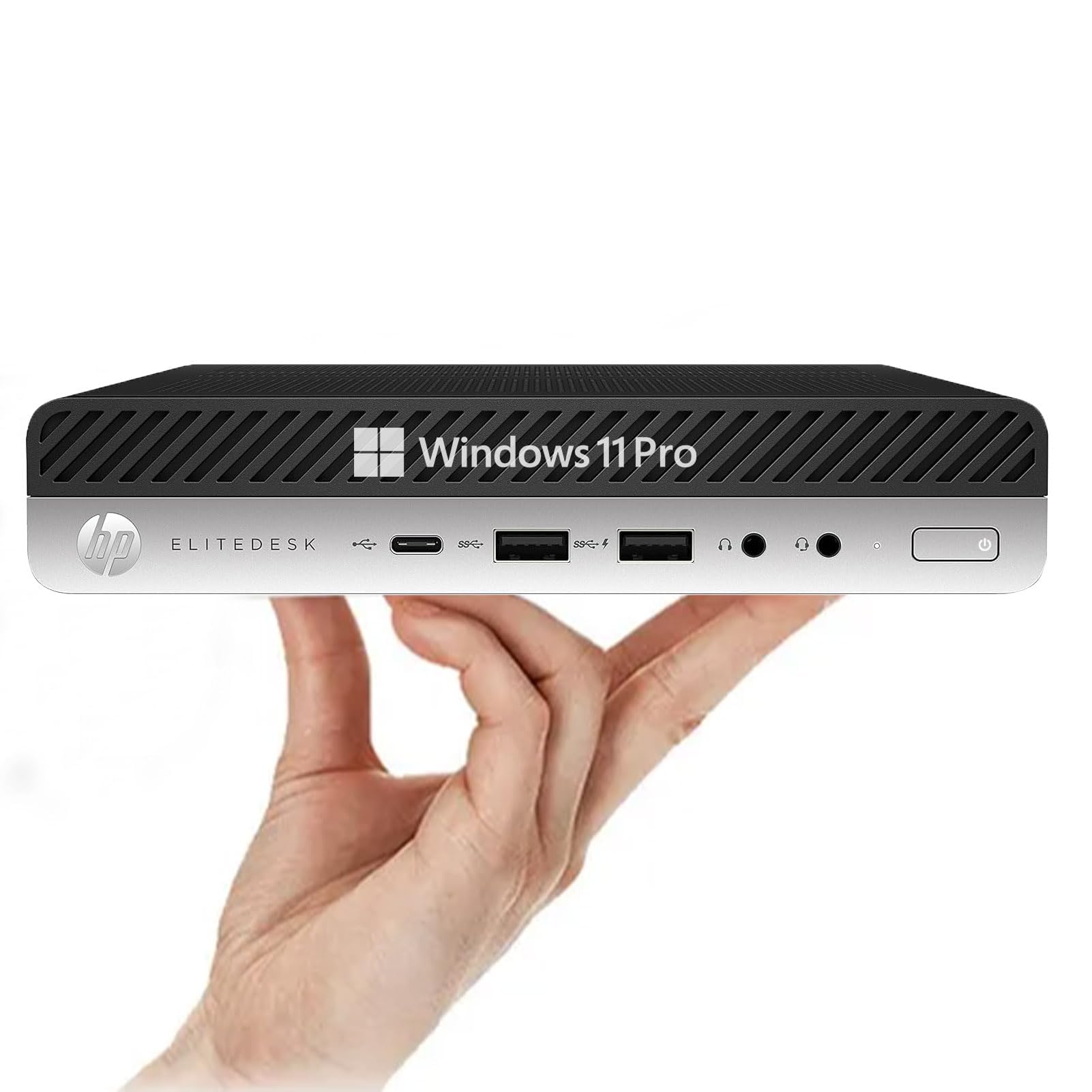 HP EliteDesk 800 G3 Tiny Mini PC de sobremesa, Intel Core i5-6500, 8 GB de RAM, SSD de 256 GB, sin Teclado ni ratón, WiFi, Bluetooth, Windows 11 Pro (reacondicionado)