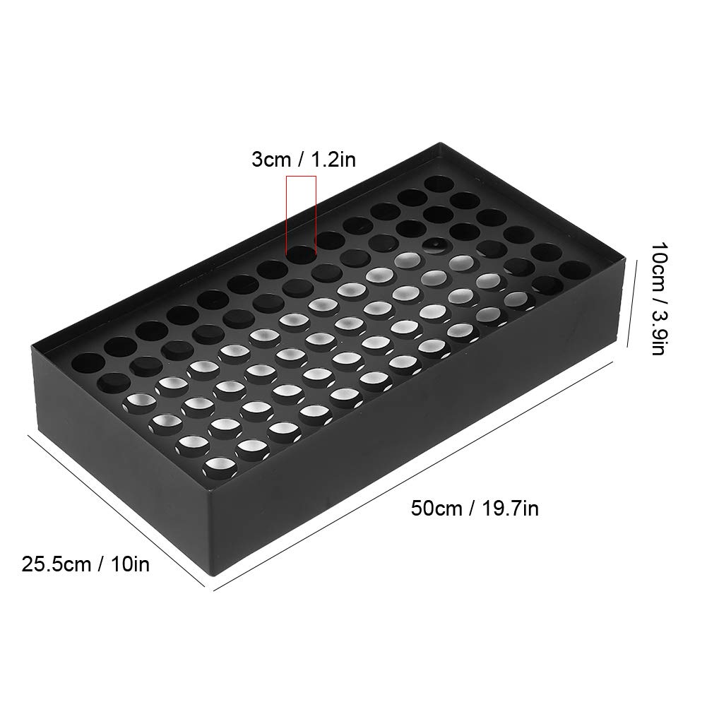 Iron Wall Mounted Tattoo Ink Display Nizer Rack with 78 Holes Tattoo Ink Holder for Permanent Makeup Pigment Support for Tattoo Ink Bottles