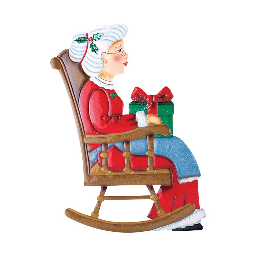 Collections Etc Outdoor Christmas Decoration Rocking Chair Mr And