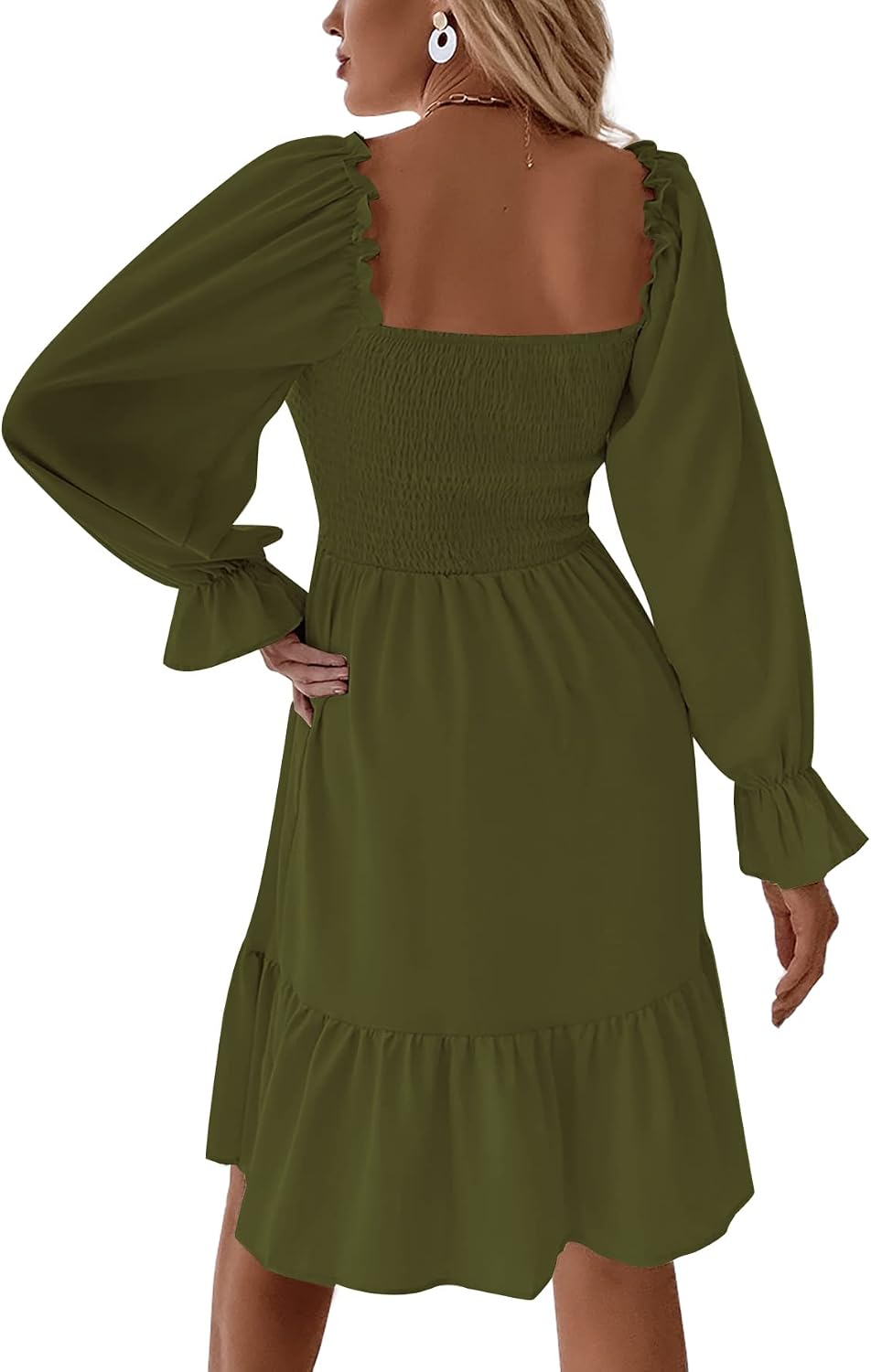 LYANER Women's Shirred Party Mini Dress image 2