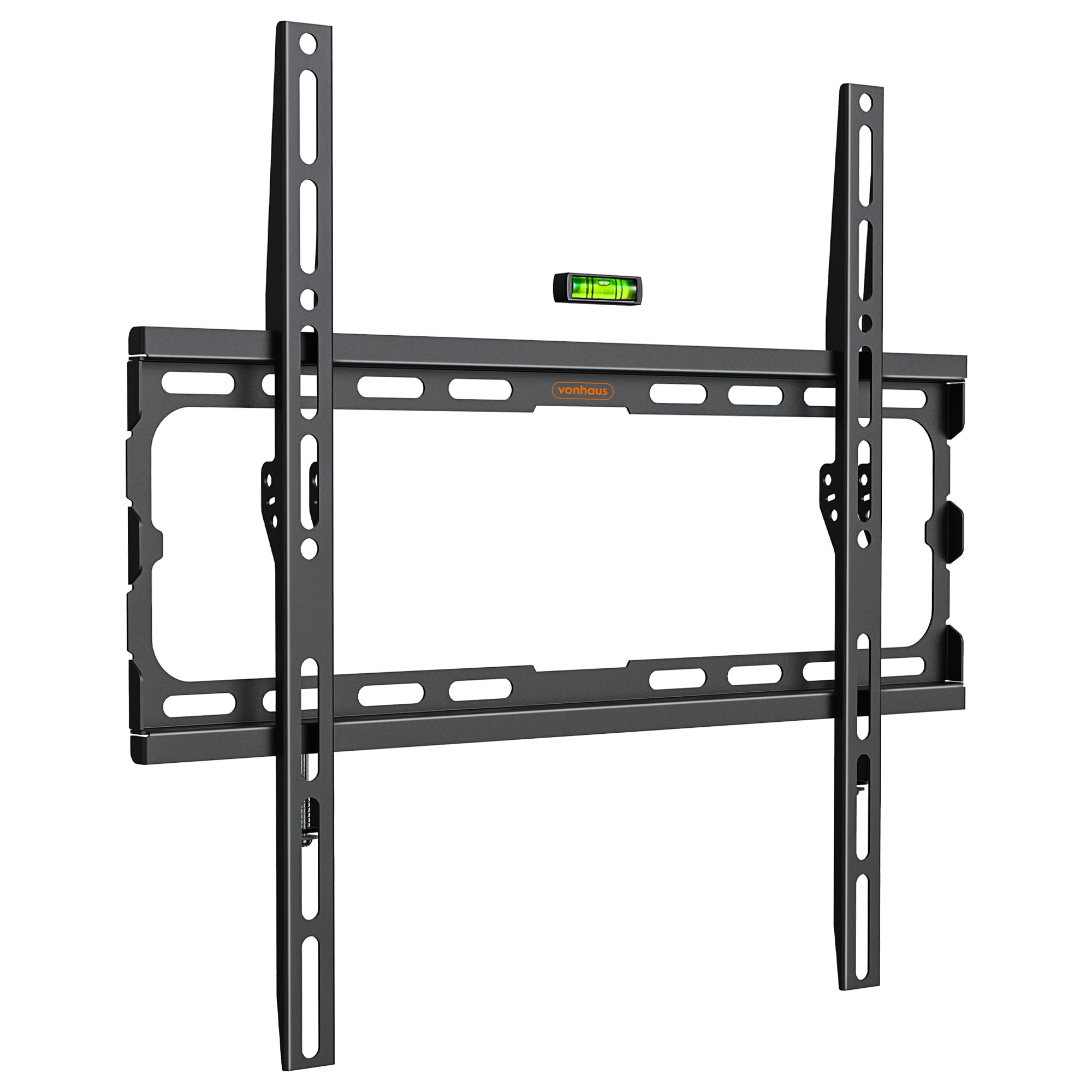 VonHaus Support Mural TV Ultrafin pour Écrans 32-70" - Support TV Mural avec Niveau à Bulle - Capacité de 45 kg - VESA Max : 400 x 400 mm