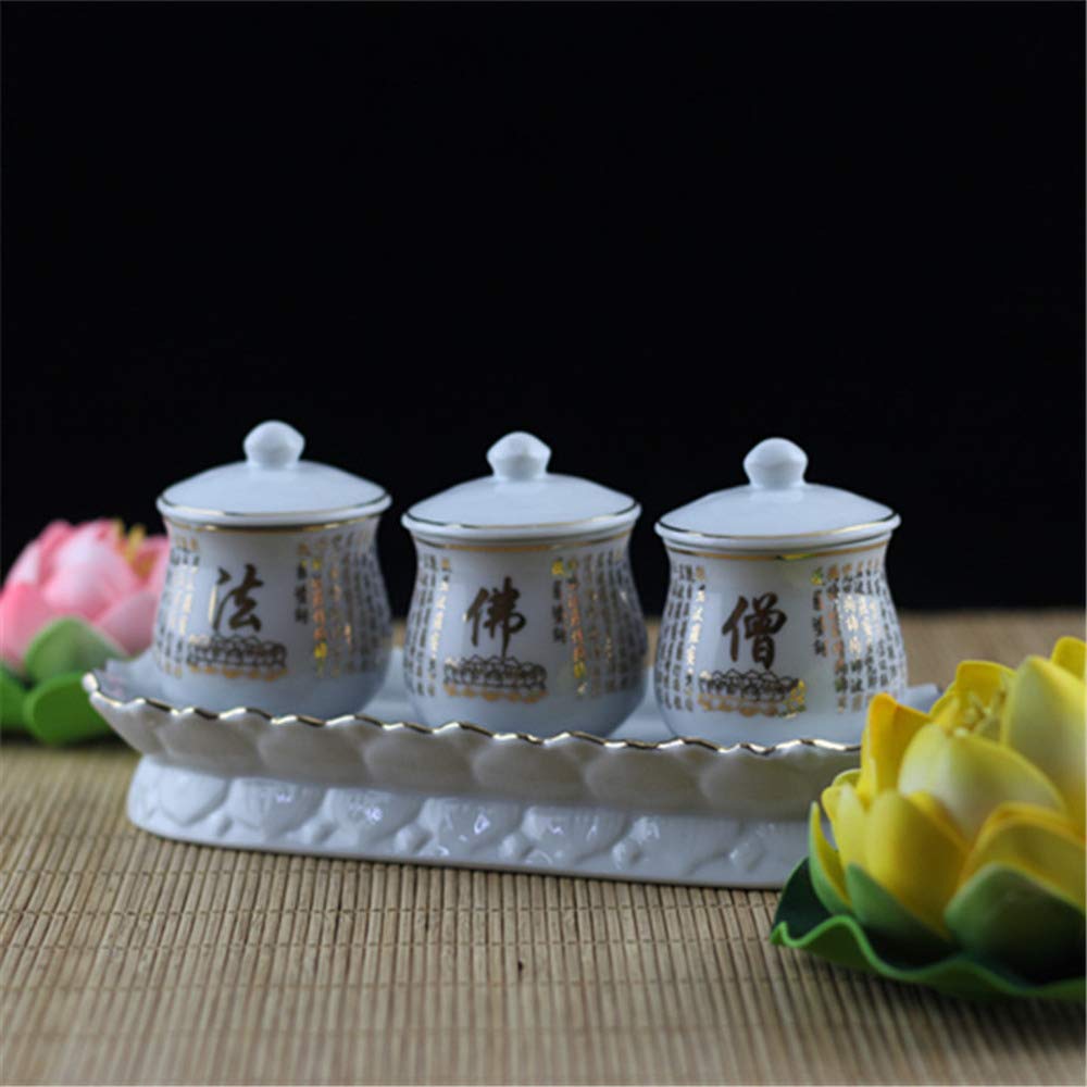1pc x Buddhist Supplies Water Cup Ceramics Buddhist Offerings Buddha Ornaments
