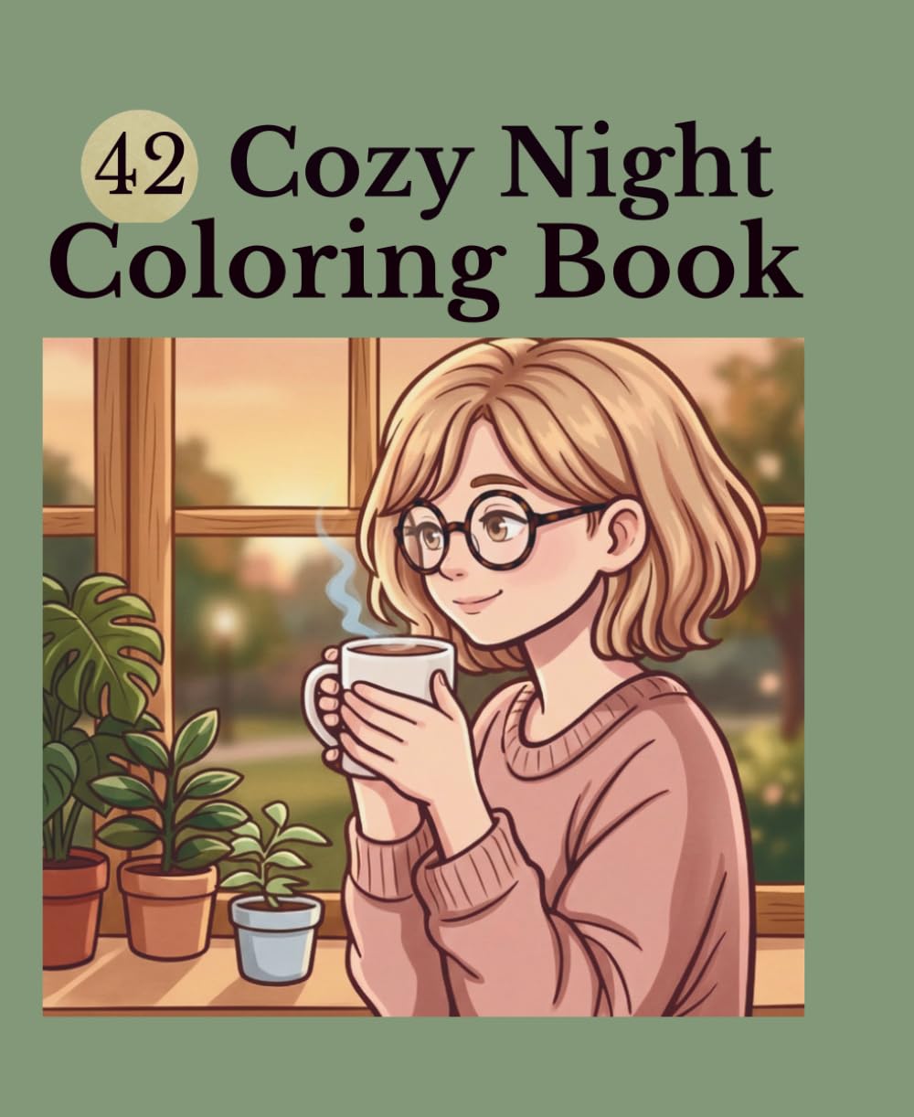 Cozy Night Coloring Book for Women: Stress Relief & Reflection Pages for Relaxation and Mindfulness
