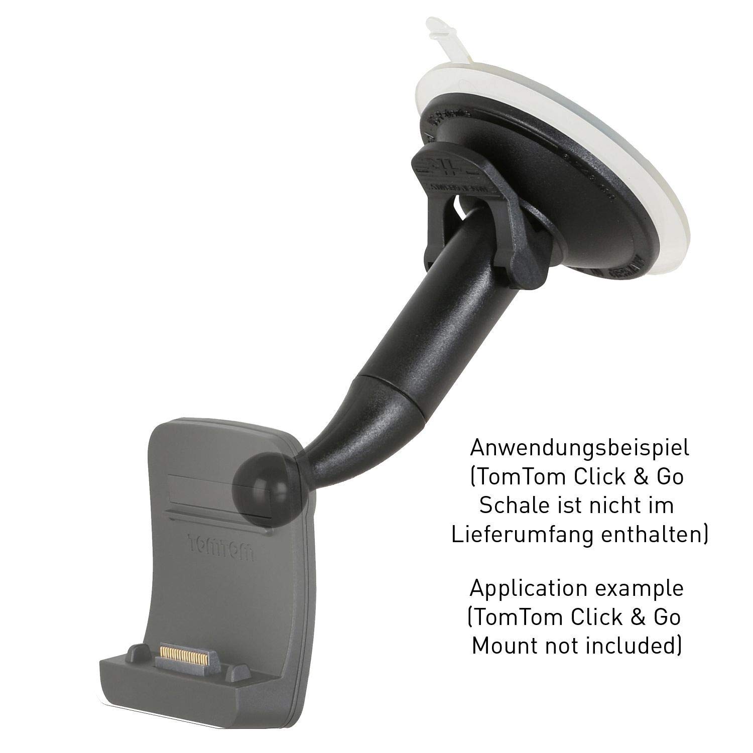 Wicked Chili KFZ Halterung kompatibel mit Tomtom Click & Go/EasyPort Autohalterung Start 40, 50, 60 / Go 40, 50, 51, 60, 61, 500, 510, 600, 610, 5000, 5100, 5200, 6000, 6100, 6200 - Made in Germany