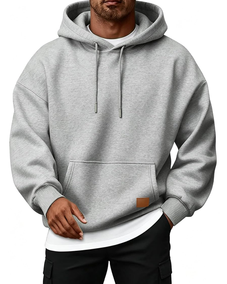CLOAKA Hoodie Herren Baumwolle Oversize Casual Pullover Herren mit Taschen – Amazon Angebot