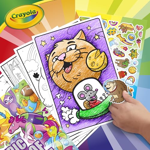 Crayola 04-0585 Epic Book Of Awesome (288 Pages), Kids Coloring Book Activity Set, Animal Coloring Pages, Holiday Gift thumb #5