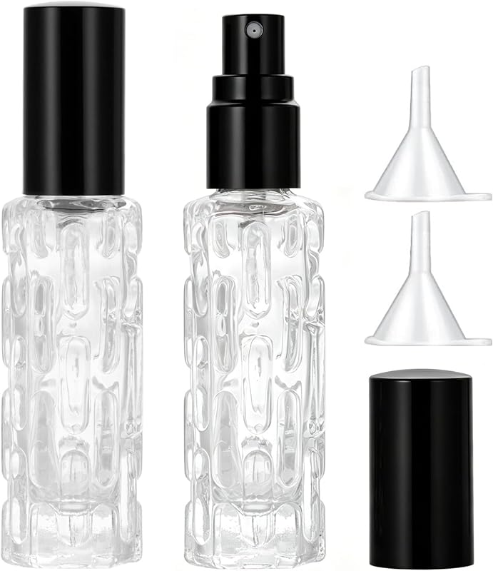 Frasco borrifador recarregável Zingso Cocktail Atomizer para café, coquetéis e fragrâncias, 2 unidades pretas