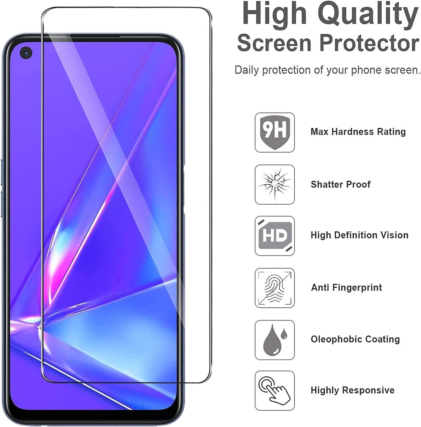 Pellicola Protettiva In Vetro Temperato Glass Lcd Display Oppo A77 5g Cph2339 6427204944987 - Foto 9