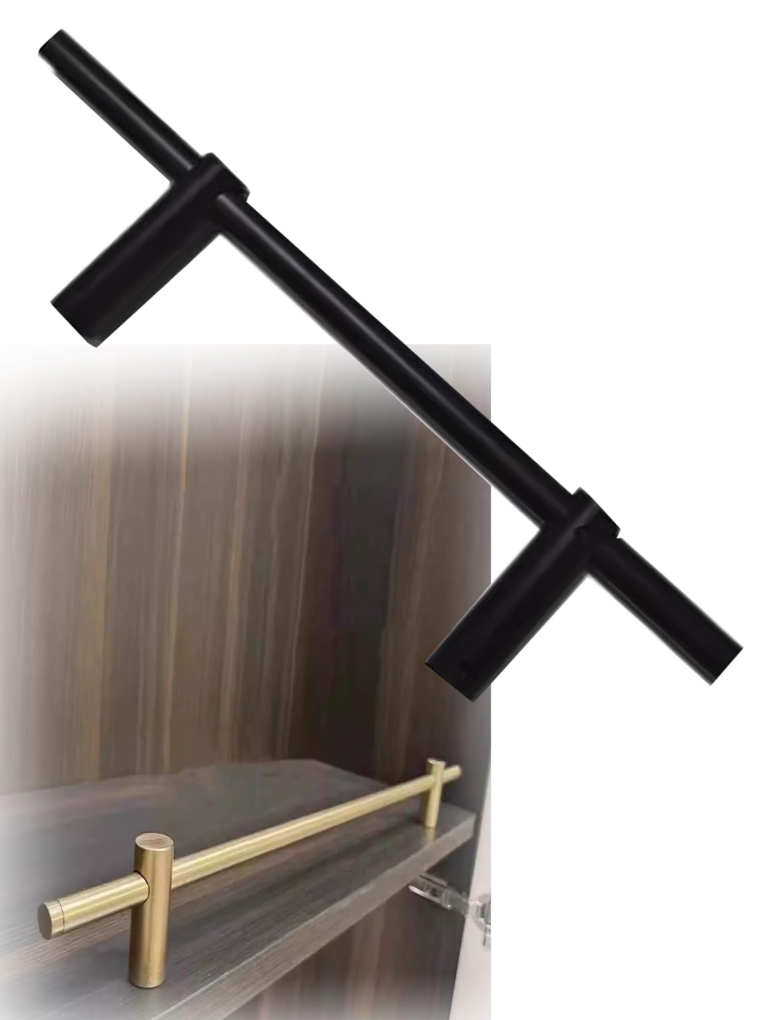 NIUSABOU Aluminum Shelf Guard, Aluminum Alloy Furniture Guard Rail, Multicolor, 15.8-59.1 Inches(L 1300mm/51.2")