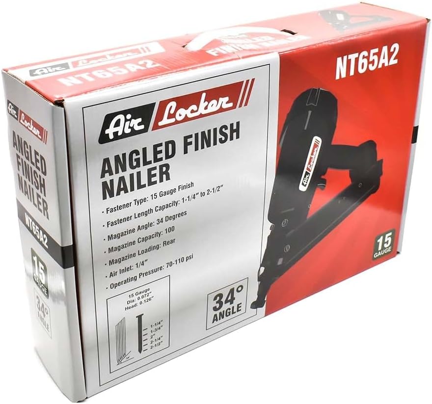 Air Locker NT65A2 15 Gauge Angle Finish Nailer