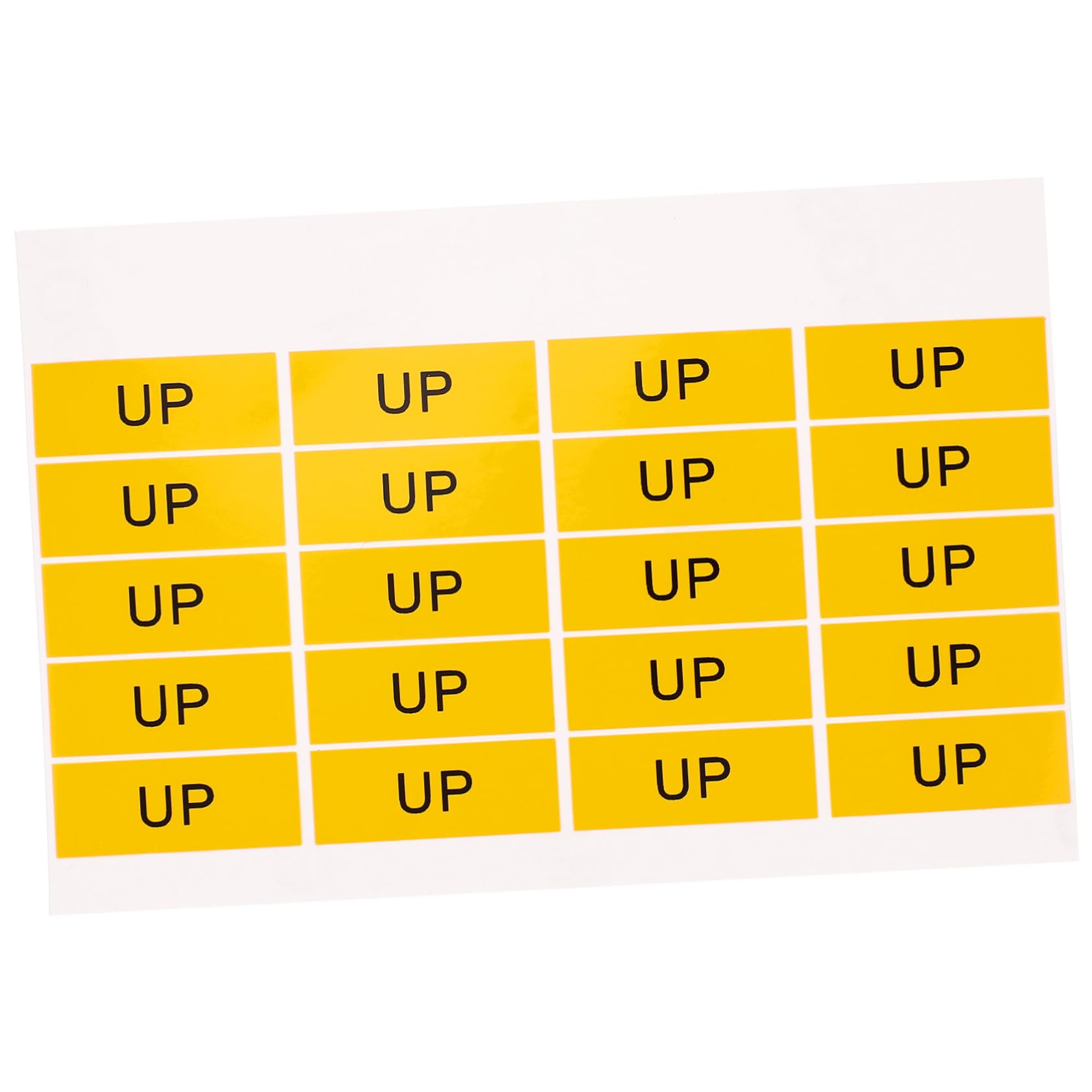 Cabilock 20pcs Sticker Warning Tape Decal Switch Accessories Electrical Toggle Label Stickers Caution Sign Safety Switches Tabs Device Machine Sticker Up Ticker Self-Adhesive Yellow