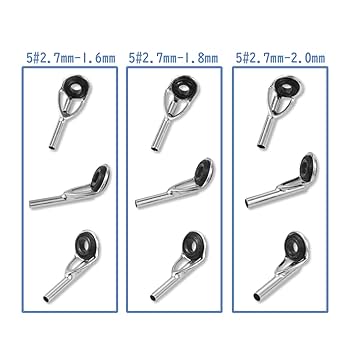 Amazon | トップガイド ロッドガイド ステンレス 釣り竿 穂先