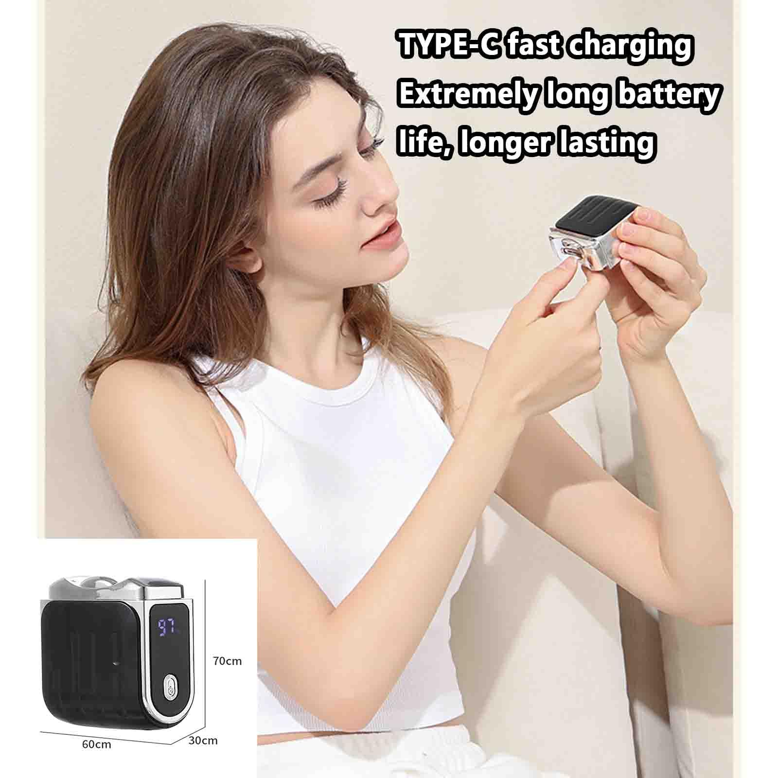 Tagliaunghie Elettrico Uomo Professionale Taglia Unghie Per Piedi Per Mani Tronchesino Unghie Automatico Lima Automatica Ricaricabile Tramite USB (White,6x7x3cm)