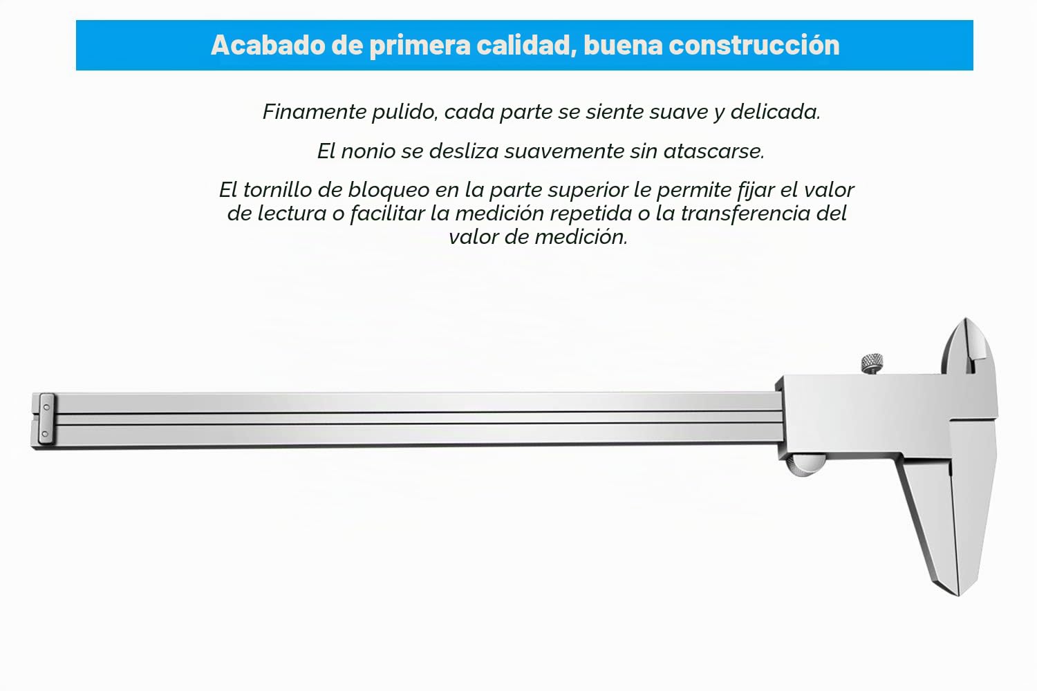 Calibre Vernier micrómetro de 8 pulgadas/20 cm, herramienta de medición de precisión de acero inoxidable (pulgada/métrica), profundidad, precisión 0.001 pulgadas,0.02 mm
