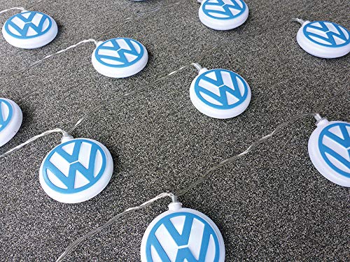 BRISA VW Collection - Volkswagen 3D Indoor Battery String Lights Party Fairy Lighting VW Design (VW Logo/White/9.8 feet) by BRISA - Image 3