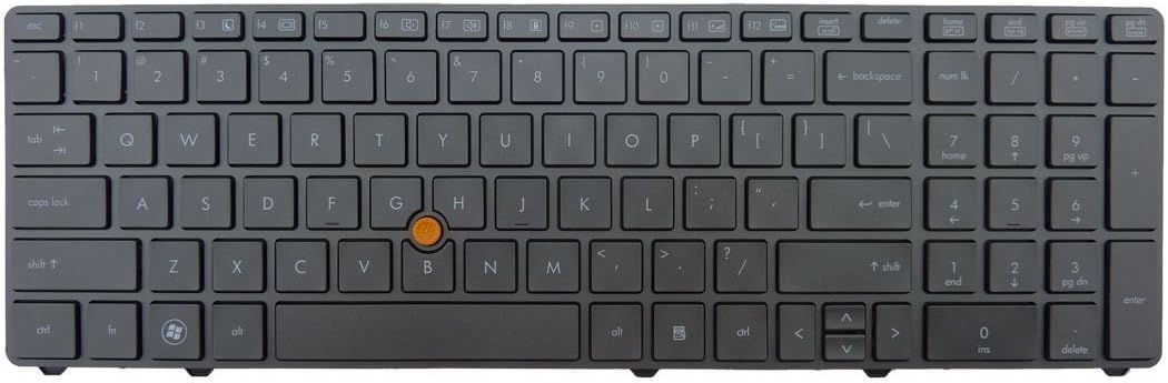 New US Layout Black Laptop Keyboard for HP EliteBook 8770p 8770w