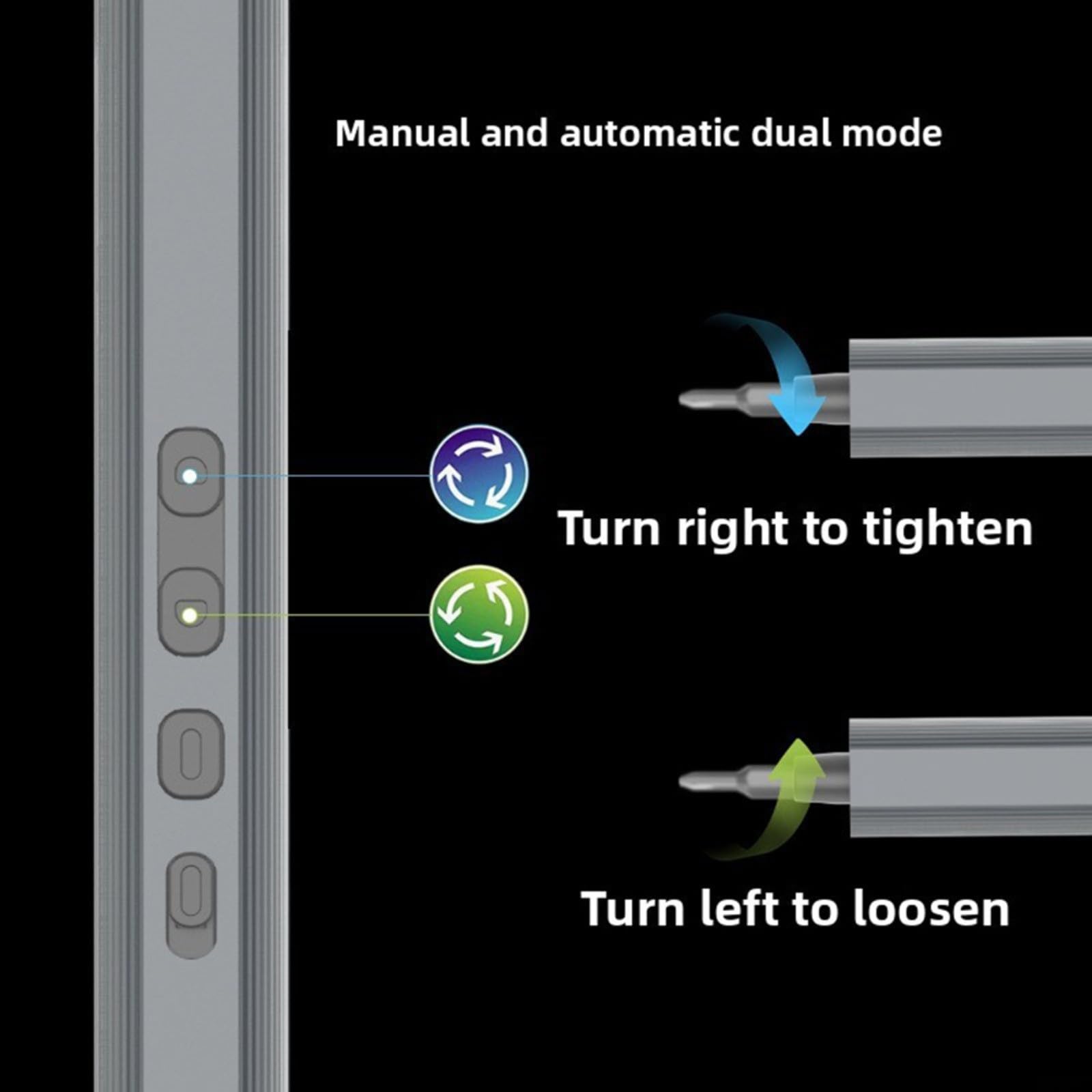 Set di cacciaviti elettrici 156 in 1, 5 livelli di coppia, 140 punte magnetiche, luce LED di tipo C, per riparazione console smartphone, laptop, kit da uomo grigio nero (grigio)