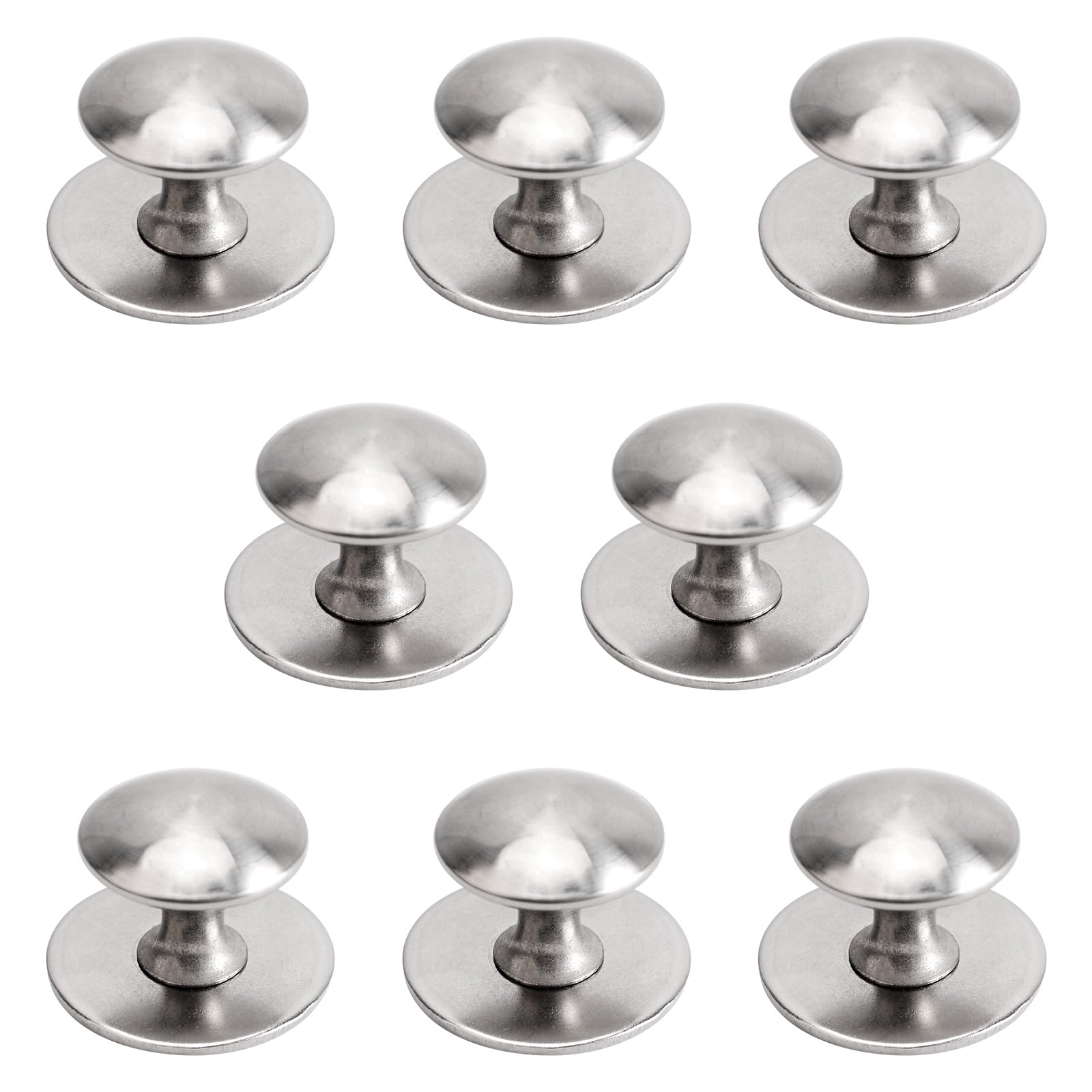 MOROBOR Stainless Steel Drawer Knobs,8pcs Self-Stick Instant 8 Pcs, Silver