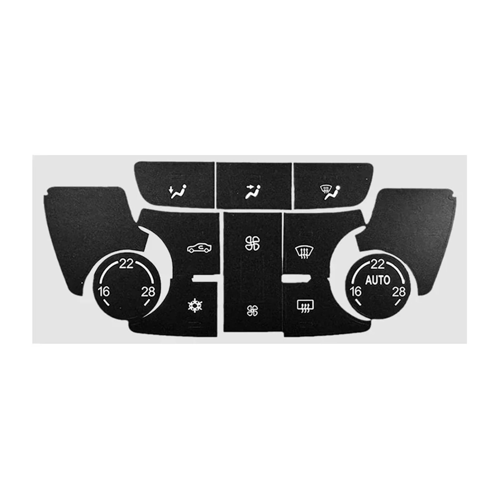 Interior Button Stickers Compatible with Buick for Encore for Verano 2012-2017 Car AC Climate Panel Central Control Switch Button Repair Decals Stickers(Size1)