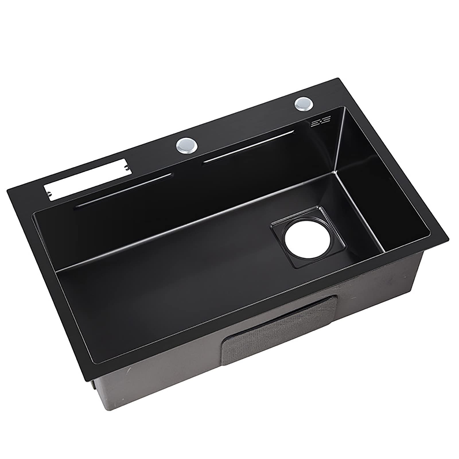 Évier en acier inoxydable de style épuré 68×45cm pour restaurants et collectivités