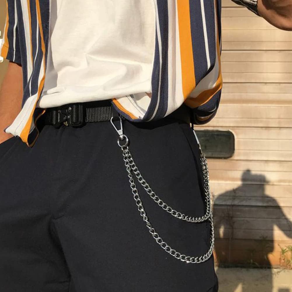 Punk Pants Jean Chain for Women Teen Girls Pant Chain for Pants Silver Chain Belts for Women - Image 2
