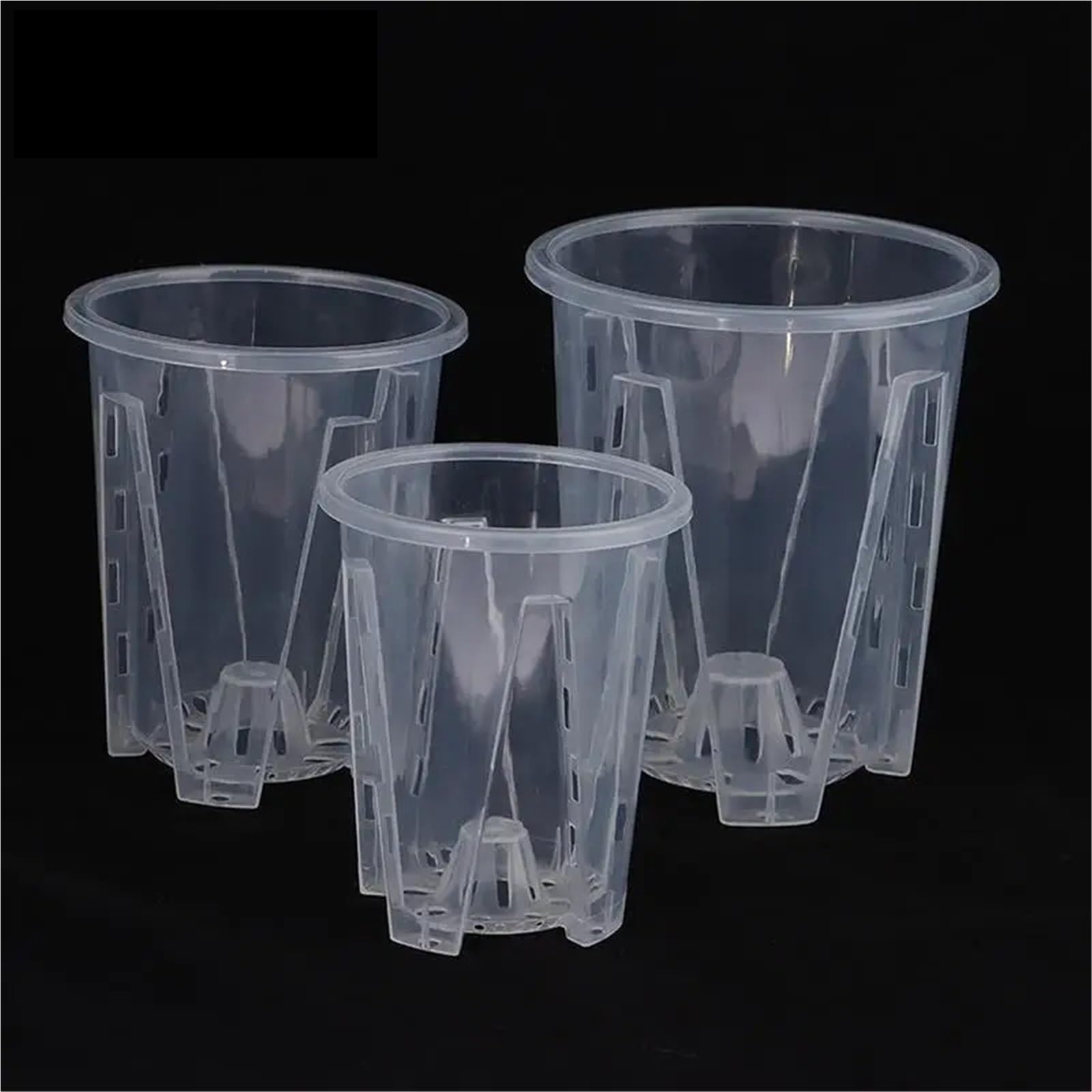 8-teiliger transparenter Blumentopf zur Wurzelkontrolle Für Garten