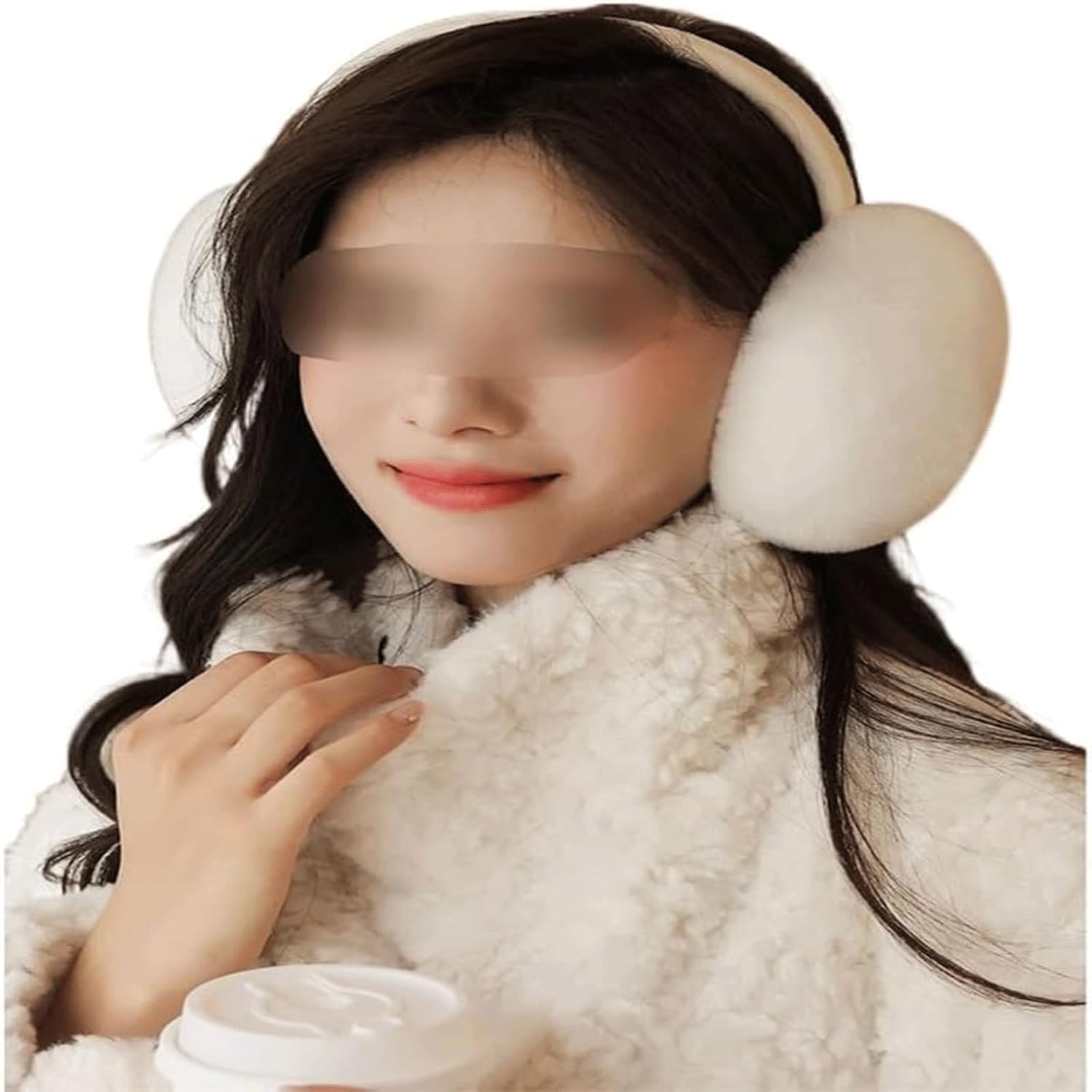 New Windproof Minimalist Earmuffs Winter Warm Earflaps Universal Ear Warmers Foldable Thickened Plush Ear Wrap Ear Covering