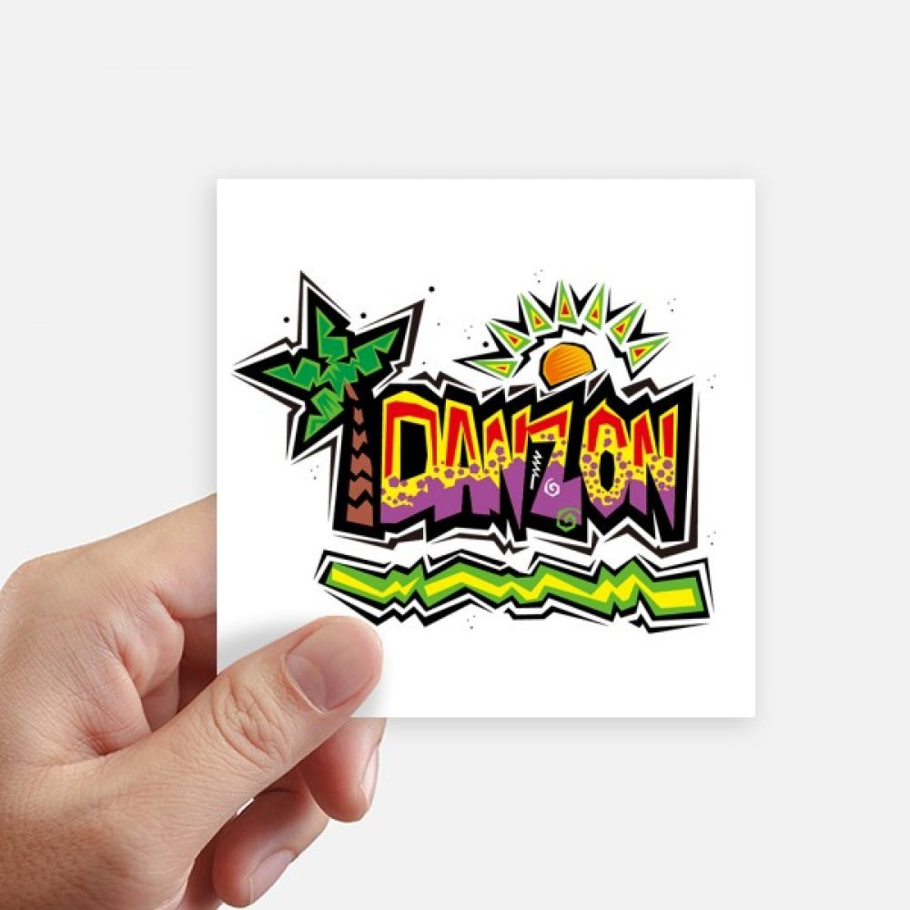 Sticker Mexique carré de 10cm pour personnaliser un ordinateur portable et une moto