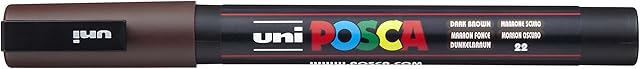 Uni-Ball Posca PC-3M - 1.5mm Fine Bullet Tip Marker - Dark Brown