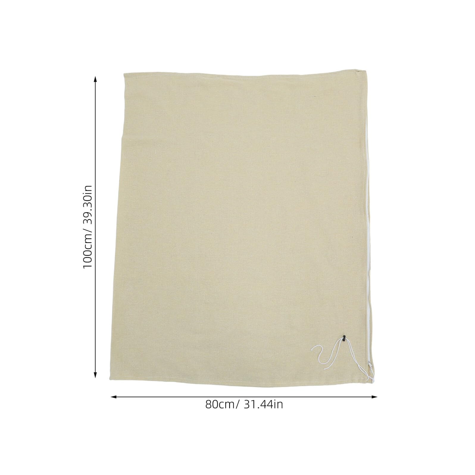 Copertura per Piante in Juta 2 Pezzi Beige per Esterno | 39, 3x31, 44 Pollici, Riutilizzabile e Facile da Installare, per Vasi e Piccoli Alberi in Clima Freddo