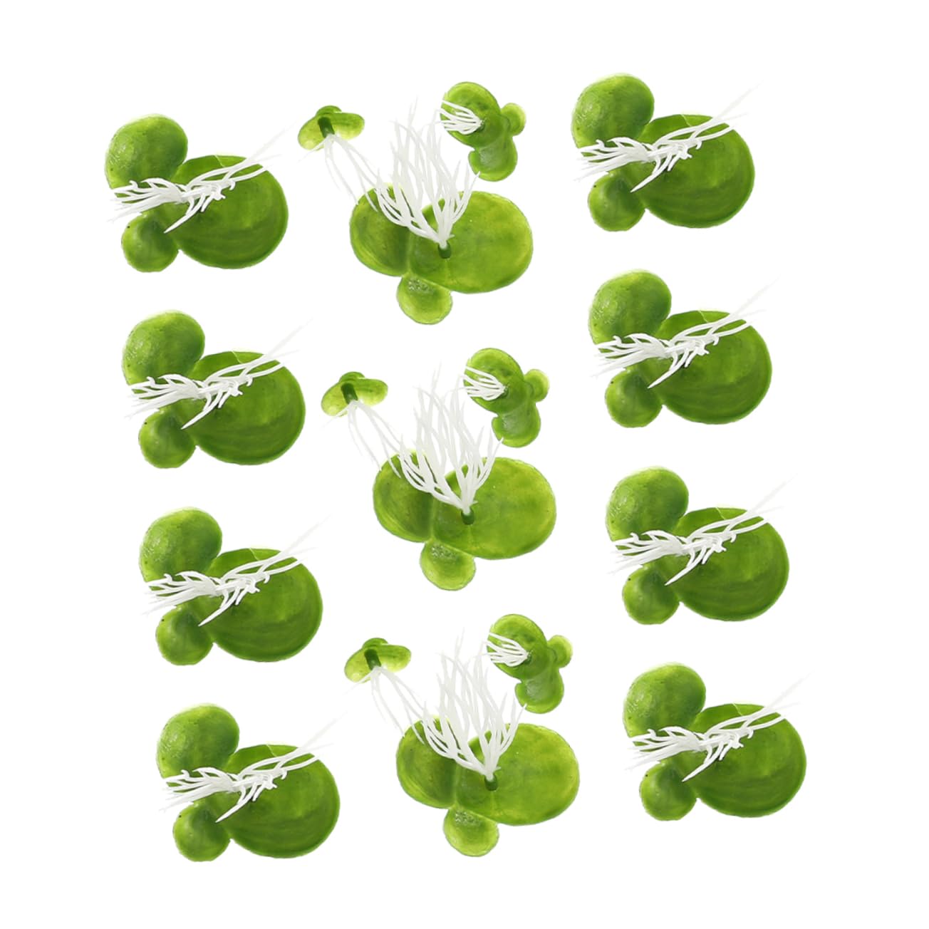 ABOOFAN 360 Piezas lenteja de Agua de plástico Planta Artificial Plantas Artificiales Decoraciones de peceras Plantas de Acuario Artificiales Acuario Plantas flotantes el plastico