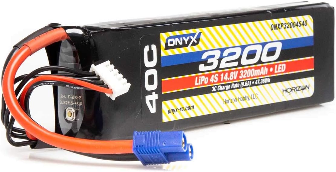 One-Day Sale: Up to 70% Off Onyx 14.8V 3200mAh 4S 40C LiPo Battery: EC3, ONXP32004S40