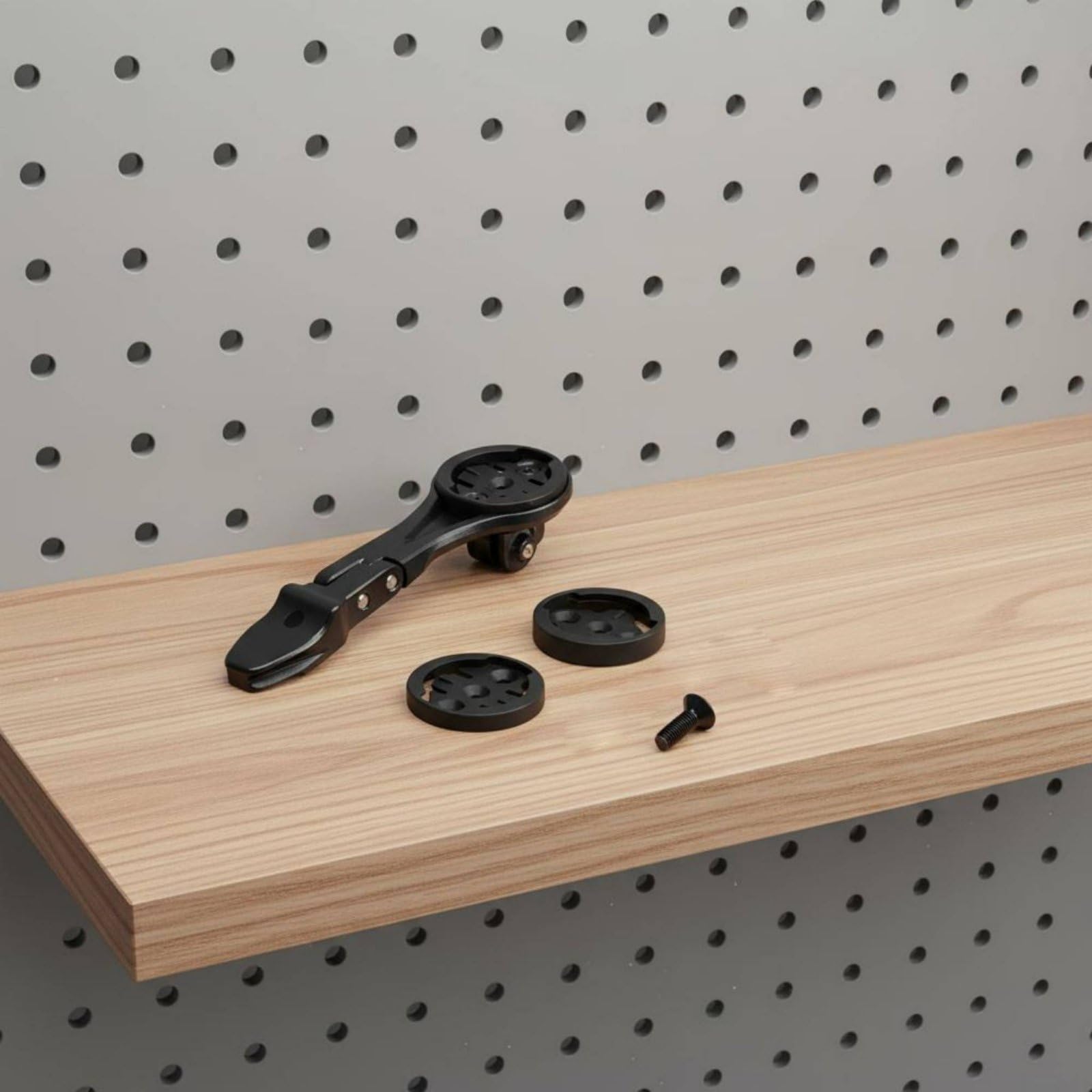 Baoblaze Soporte para Ciclocomputador Bicicleta Montaje Manillar Extensión Delantera con Ajuste de Ángulo Aleación de Aluminio de Alta Resistencia Sujeción